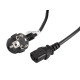 Lanberg CEE 7/7 -> IEC 320 C13 power cord 3m VDE, black Lanberg CEE 7/7 -> IEC 320 C13 power cord 3m VDE, black