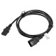 Lanberg extension power supply cable IEC 320 C13 -> C14 1.8m VDE, black Lanberg extension power supply cable IEC 320 C13 -> C14 1.8m VDE, black