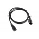 Lanberg extension power supply cable IEC 320 C13 -> C14 1.8m VDE, black Lanberg extension power supply cable IEC 320 C13 -> C14 1.8m VDE, black