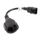 Lanberg extension power supply cable IEC 320 C14 -> Schuko (F) 20cm, black Lanberg extension power supply cable IEC 320 C14 -> Schuko (F) 20cm, black