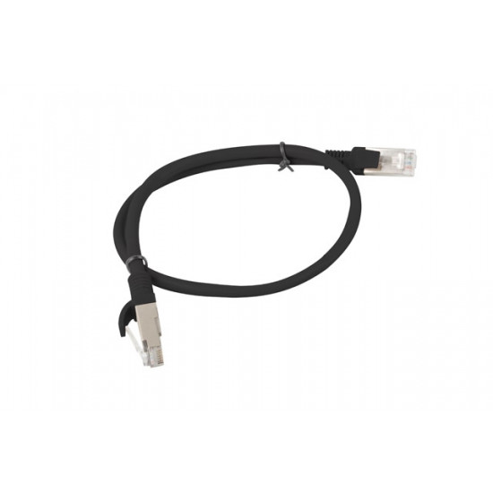 Lanberg patch cord CAT.5E 0.5m, black Lanberg patch cord CAT.5E 0.5m, black