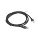 Lanberg patch cord CAT.5E 1.5m, black Lanberg patch cord CAT.5E 1.5m, black