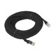 Lanberg patch cord CAT.5E 10m, black Lanberg patch cord CAT.5E 10m, black