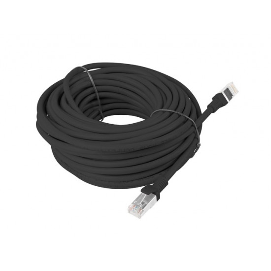Lanberg patch cord CAT.5E 15m, black Lanberg patch cord CAT.5E 15m, black