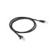 Lanberg patch cord CAT.5E 1m, black Lanberg patch cord CAT.5E 1m, black