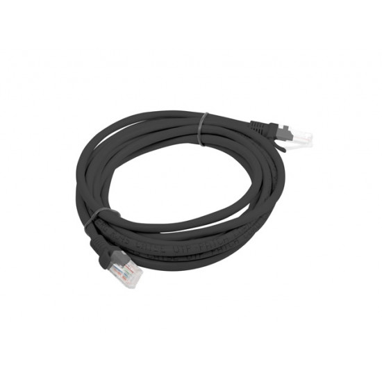 Lanberg patch cord CAT.5E 3m, black Lanberg patch cord CAT.5E 3m, black