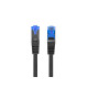 Lanberg patch cord CAT.6A FTP LSZH CCA 2m Fluke Passed, black