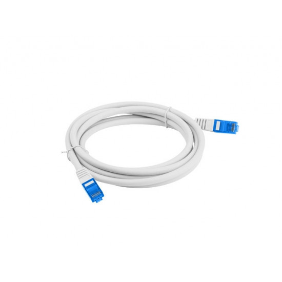 Lanberg patch cord CAT.6A FTP LSZH CCA 3m Fluke Passed, grey Lanberg patch cord CAT.6A FTP LSZH CCA 3m Fluke Passed, grey