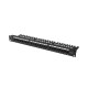 Lanberg patch panel 24 port 1U 19" CAT.5e utp with cable organizer black Lanberg patch panel 24 port 1U 19" CAT.5e utp with cable organizer black