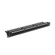 Lanberg patch panel 24 port 1U 19" CAT.5e utp with cable organizer black Lanberg patch panel 24 port 1U 19" CAT.5e utp with cable organizer black