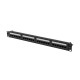 Lanberg patch panel 24 port 1U 19" CAT.6a utp black Lanberg patch panel 24 port 1U 19" CAT.6a utp black