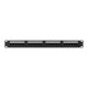 Lanberg patch panel 24 port 1U 19" CAT.6a utp black Lanberg patch panel 24 port 1U 19" CAT.6a utp black