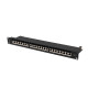 Lanberg patch panel 24 port 1U 19" CAT.7 ftp with cable organizer shielded black Lanberg patch panel 24 port 1U 19" CAT.7 ftp with cable organizer shielded black