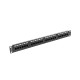 Lanberg patch panel 24 port 1U CAT.5E, black Lanberg patch panel 24 port 1U CAT.5E, black