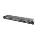 Lanberg patch panel 24 port 1U CAT.5E shielded, black Lanberg patch panel 24 port 1U CAT.5E shielded, black