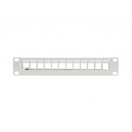 Lanberg patch panel blank 12 port 1U 10" ftp for keystone modules grey v2 Lanberg patch panel blank 12 port 1U 10" ftp for keystone modules grey v2