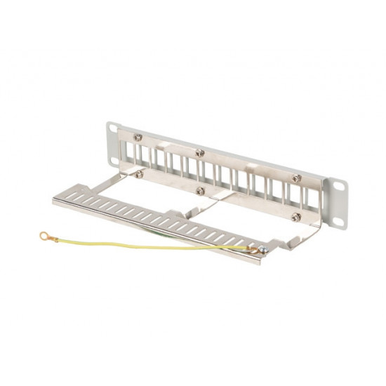 Lanberg patch panel blank 12 port 1U 10" ftp for keystone modules grey v2 Lanberg patch panel blank 12 port 1U 10" ftp for keystone modules grey v2