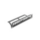Lanberg patch panel blank 12 port 1U with organizer for keystone modules black Lanberg patch panel blank 12 port 1U with organizer for keystone modules black