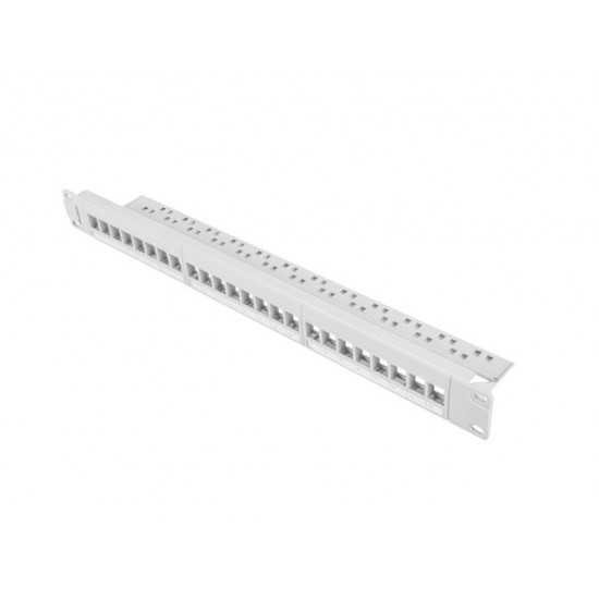 Lanberg patch panel blank 24 port 1U for keystone modules gray