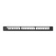 Lanberg patch panel blank 24 port 1U with organizer for keystone modules, black Lanberg patch panel blank 24 port 1U with organizer for keystone modules, black