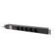 Lanberg power distribution unit (pdu) 19" 1U 10a 2m 5x french outlets black c14 Lanberg power distribution unit (pdu) 19" 1U 10a 2m 5x french outlets black c14