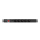 Lanberg power distribution unit (pdu) 19" 1U 10a 2m 5x french outlets black c14 Lanberg power distribution unit (pdu) 19" 1U 10a 2m 5x french outlets black c14