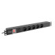 Lanberg power distribution unit (pdu) 19" 1U 10a 2m 5x french outlets black c14 Lanberg power distribution unit (pdu) 19" 1U 10a 2m 5x french outlets black c14