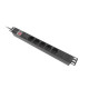 Lanberg power distribution unit (pdu) 19" 1U 16a 2m 5x schuko outlets black Lanberg power distribution unit (pdu) 19" 1U 16a 2m 5x schuko outlets black