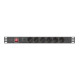 Lanberg power distribution unit (pdu) 19" 1U 16a 2m 6x schuko outlets black Lanberg power distribution unit (pdu) 19" 1U 16a 2m 6x schuko outlets black
