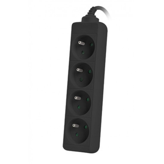 Lanberg power strip 1.5m, 4 sockets, french quality-grade copper cable, black Lanberg power strip 1.5m, 4 sockets, french quality-grade copper cable, black