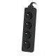 Lanberg power strip 1.5m, 4 sockets, french quality-grade copper cable, black Lanberg power strip 1.5m, 4 sockets, french quality-grade copper cable, black
