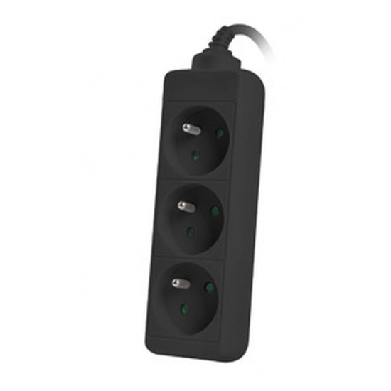 Lanberg power strip 3m, 3 sockets, french quality-grade copper cable, black Lanberg power strip 3m, 3 sockets, french quality-grade copper cable, black