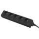 Lanberg power strip 3m, 5 socket,s french quality-grade copper cable, black Lanberg power strip 3m, 5 socket,s french quality-grade copper cable, black