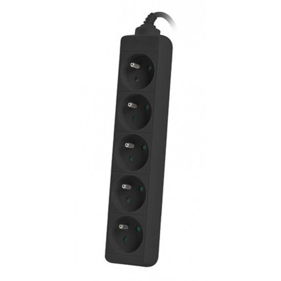 Lanberg power strip 3m, 5 socket,s french quality-grade copper cable, black Lanberg power strip 3m, 5 socket,s french quality-grade copper cable, black