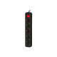 Lanberg power strip 3m, 5 sockets, french with circuit breaker quality-grade copper cable, black Lanberg power strip 3m, 5 sockets, french with circuit breaker quality-grade copper cable, black