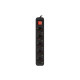 Lanberg power strip 3m, 5 sockets, french with circuit breaker quality-grade copper cable, black Lanberg power strip 3m, 5 sockets, french with circuit breaker quality-grade copper cable, black