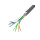 Lanberg LAN cable CAT.5e ftp 305m solid cu grey cpr + fluke passed Lanberg LAN cable CAT.5e ftp 305m solid cu grey cpr + fluke passed