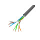 Lanberg LAN cable CAT.5e utp 100m solid cu grey fluke passed Lanberg LAN cable CAT.5e utp 100m solid cu grey fluke passed