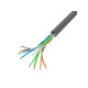 Lanberg LAN cable CAT.6 utp 305m solid cu grey cpr + fluke passed