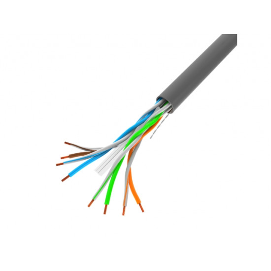 Lanberg LAN cable CAT.6 utp 305m solid cu grey fluke passed Lanberg LAN cable CAT.6 utp 305m solid cu grey fluke passed