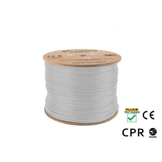 Lanberg LAN cable CAT.6a uftp 305m solid cu lszh grey cpr + fluke passed Lanberg LAN cable CAT.6a uftp 305m solid cu lszh grey cpr + fluke passed