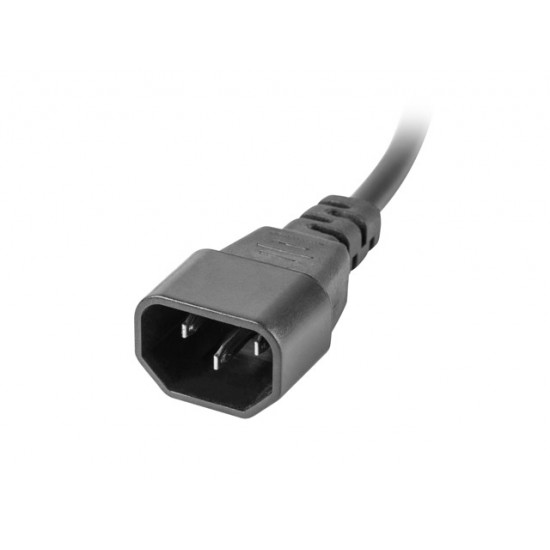 Lanberg power distribution unit (PDU) 19"1U 10A 10 SOCKETS 2M, black