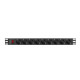 Lanberg power distribution unit (PDU) 19" 1U 16A 9xSchuko outlets,black Lanberg power distribution unit (PDU) 19" 1U 16A 9xSchuko outlets,black
