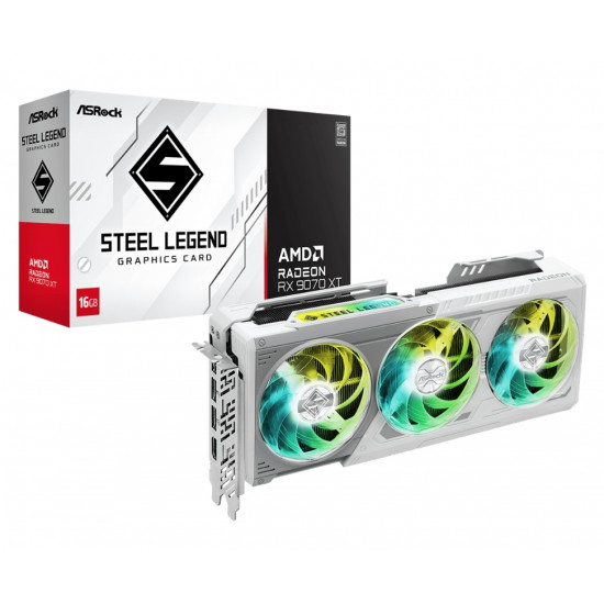 Asrock RX 9070XT 16GB Steel Legend Asrock RX 9070XT 16GB Steel Legend
