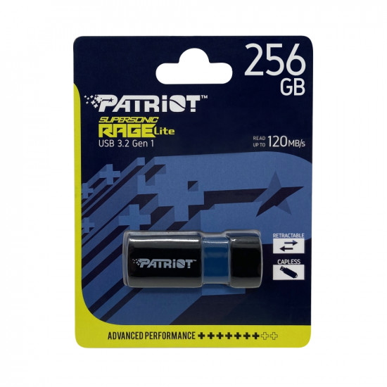 Patriot Supersonic Rage LITE USB 3.2 Generation 1 256GB Patriot Supersonic Rage LITE USB 3.2 Generation 1 256GB