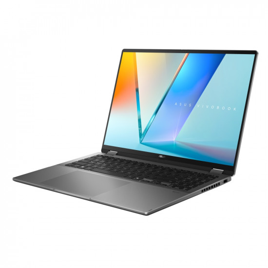 Лаптоп Asus Vivobook Flip TP3607SA-RJ004W,Intel Ultra 5 226V 16GB 2.1 GHz (8MB Cache, up to 4.5 GHz,)16.0 OLED WQXGA+(WQ+) 2880X1800 16:10 Bend+400nits(HDR) Glare , LPDDR5X 16GB ( onbd) 512 GB SSD, Windows 11, Matte Gray + Backpack Лаптоп Asus Vivobook Flip TP3607SA-RJ004W,Intel Ultra 5 226V 16GB 2.1 GHz (8MB Cache, up to 4.5 GHz,)16.0 OLED WQXGA+(WQ+) 2880X1800 16:10 Bend+400nits(HDR) Glare , LPDDR5X 16GB ( onbd) 512 GB SSD, Windows 11, Matte Gray + Backpack