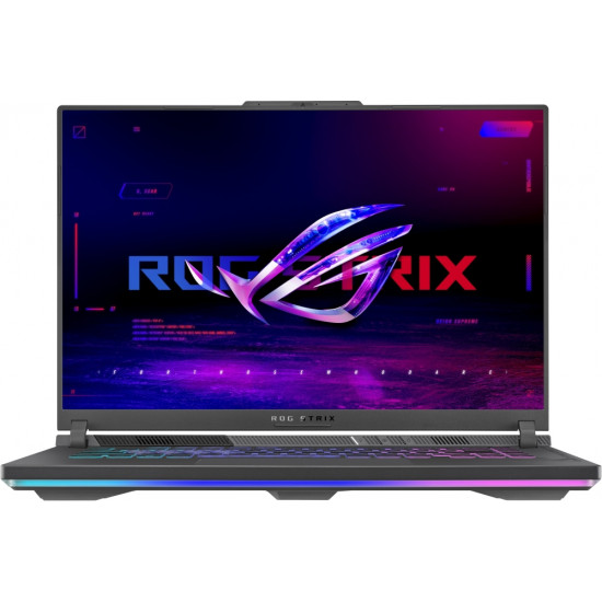 Лаптоп Asus Strix G16 G614JV-N4071,Intel i7-13650HX,( 2.6 GHz 24M Cache, up to 4.9 GHz ),16.0 QHD+ 2560x1600 16:10, AG, 240 Hz,DDR5 16GB ( 8GB DDR5-4800 SO-DIMM *2 ) ,1TB , RTX4060 8GB GDDR6,Wi-Fi 6E ,Backlit Chiclet Keyboard 1-Zone RGB,NO OS,Eclipse Gray Лаптоп Asus Strix G16 G614JV-N4071,Intel i7-13650HX,( 2.6 GHz 24M Cache, up to 4.9 GHz ),16.0 QHD+ 2560x1600 16:10, AG, 240 Hz,DDR5 16GB ( 8GB DDR5-4800 SO-DIMM *2 ) ,1TB , RTX4060 8GB GDDR6,Wi-Fi 6E ,Backlit Chiclet Keyboard 1-Zone RGB,NO OS,Eclipse Gray