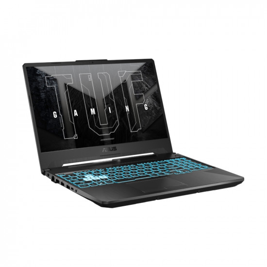 Лаптоп Asus TUF A15 FA506NC-HN012,AMD Ryzen5 7535HS/H (6-core/12-thread,16MB cache, up to 4.5 GHz ),15.6" FHD (1920x1080)144 Hz,16GB DDR5 4800(2*8),512 GB M.2 SSD,RTX 3050 4GB GDDR6,Wi-Fi 6(802.11ax),Backlit Chiclet Keyboard 1-Zone RGB, no OS, Graphi