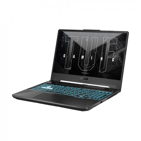 Лаптоп Asus TUF A15 FA506NC-HN012,AMD Ryzen5 7535HS/H (6-core/12-thread,16MB cache, up to 4.5 GHz ),15.6" FHD (1920x1080)144 Hz,16GB DDR5 4800(2*8),512 GB M.2 SSD,RTX 3050 4GB GDDR6,Wi-Fi 6(802.11ax),Backlit Chiclet Keyboard 1-Zone RGB, no OS, Graphi