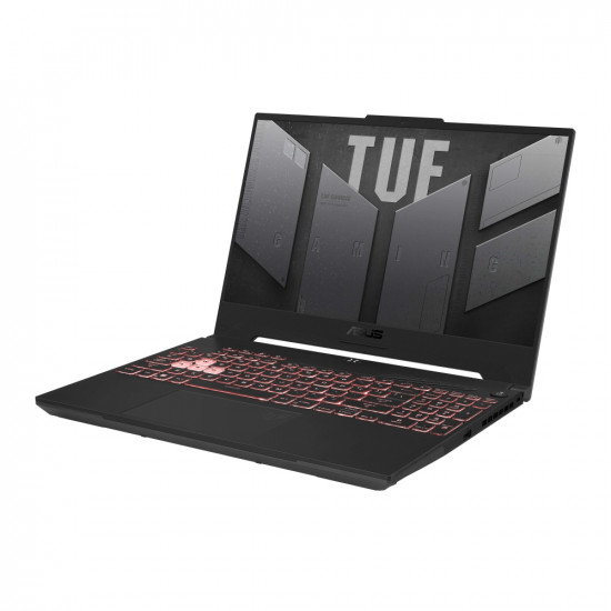Лаптоп Asus TUF A15 FA507UV-LP014, AMD Ryzen 9 8945HS,15.6" FHD AG (1920x1080)144Hz, 16GB DDR5, 512 GB PCIe 4. RTX 4060 8GB GDDR6, Wi-Fi 6(802.11ax), Backlit Chiclet Keyboard 1-Zone RGB, No OS, Mecha Gray Лаптоп Asus TUF A15 FA507UV-LP014, AMD Ryzen 9 8945HS,15.6" FHD AG (1920x1080)144Hz, 16GB DDR5, 512 GB PCIe 4. RTX 4060 8GB GDDR6, Wi-Fi 6(802.11ax), Backlit Chiclet Keyboard 1-Zone RGB, No OS, Mecha Gray